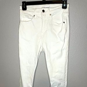 Good American white skinny jeans